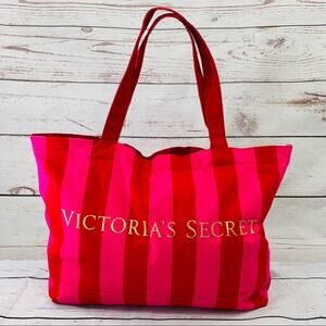 Victoria’s Secret red pink HUGE bag gold letters